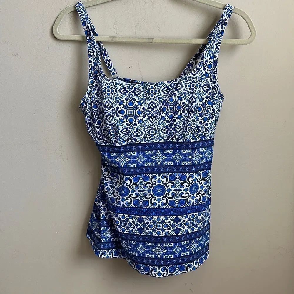 Lands End Supportive Swim Tankini 8